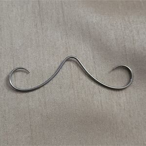 16 gauge 1.2 mm stainless steel curly mustache septum piercing